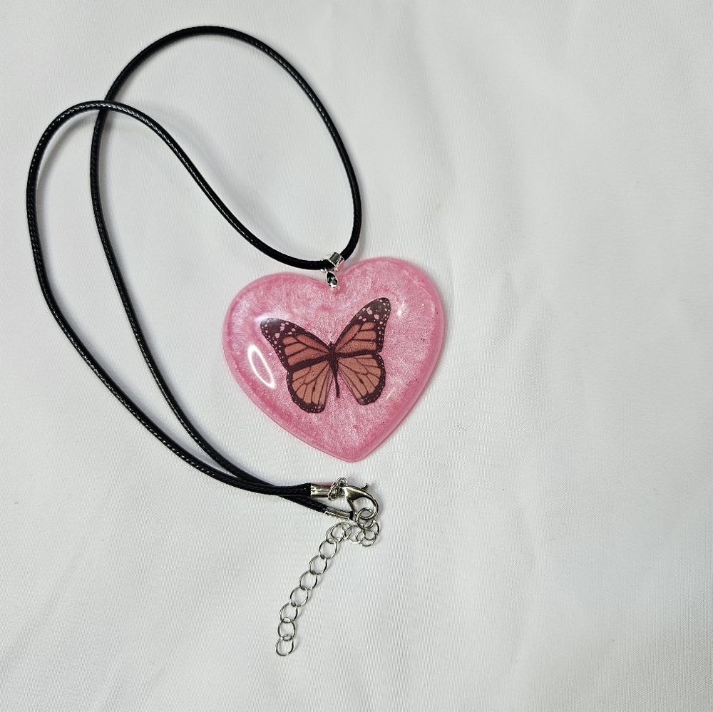 Handmade butterfly necklace